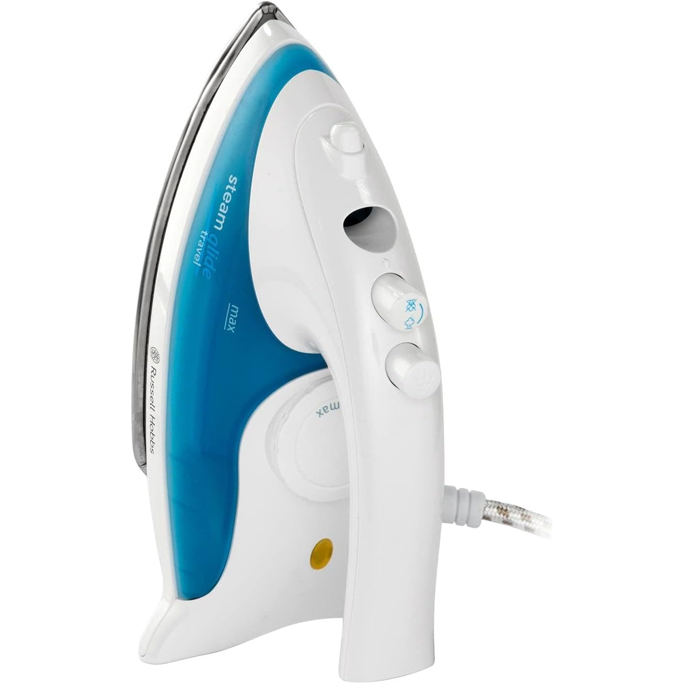 Buy Russell Hobbs,Russell Hobbs Dual Voltage Steam Glide Travel Iron, 80ml Water Tank, Stainless Steel Soleplate, Water Spray, Variable Temp & Steam - White - Gadcet UK | UK | London | Scotland | Wales| Near Me | Cheap | Pay In 3 | Irons & Ironing Systems
