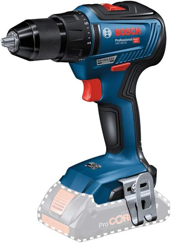 Bosch Professional GSR 18V-55 Cordless Drill Driver – 18V, 55Nm Max Torque, L-BOXX 136 (Batteries & Charger Not Included)