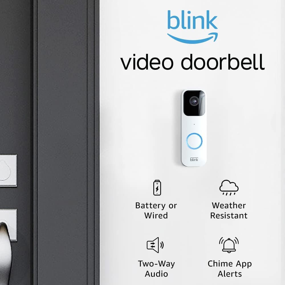 Buy Blink,Blink Video Doorbell | Two-way audio, HD video, motion and chime app alerts, easy setup, Alexa enabled, Blink Subscription Plan Free Trial — Wired or Wireless (White) - Gadcet UK | UK | London | Scotland | Wales| Ireland | Near Me | Cheap | Pay In 3 | Security Monitors & Recorders