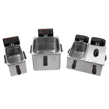 Caterlite Twin Tank Countertop Deep Fryer, Stainless Steel, 2 x 3.5L