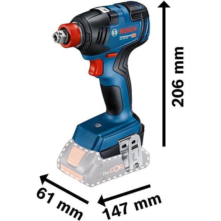 Buy Bosch Professional,Bosch Professional 18V Cordless Impact Driver GDX 18V-200 – 200Nm Max Torque, Batteries & Charger Not Included, Carton - Gadcet UK | UK | London | Scotland | Wales| Near Me | Cheap | Pay In 3 | Power Tool & Equipment Manuals