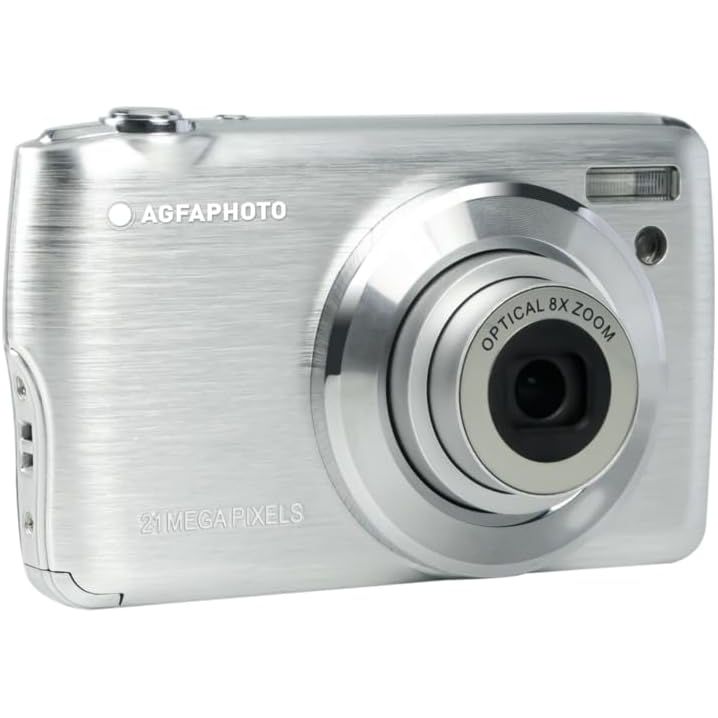 Buy Gadcet,AGFA PHOTO Realishot DC8200 Compact Digital Camera – 18MP, Full HD, 8x Optical Zoom, 2.7" LCD, Silver - Gadcet UK | UK | London | Scotland | Wales| Near Me | Cheap | Pay In 3 | Compact Digital Cameras