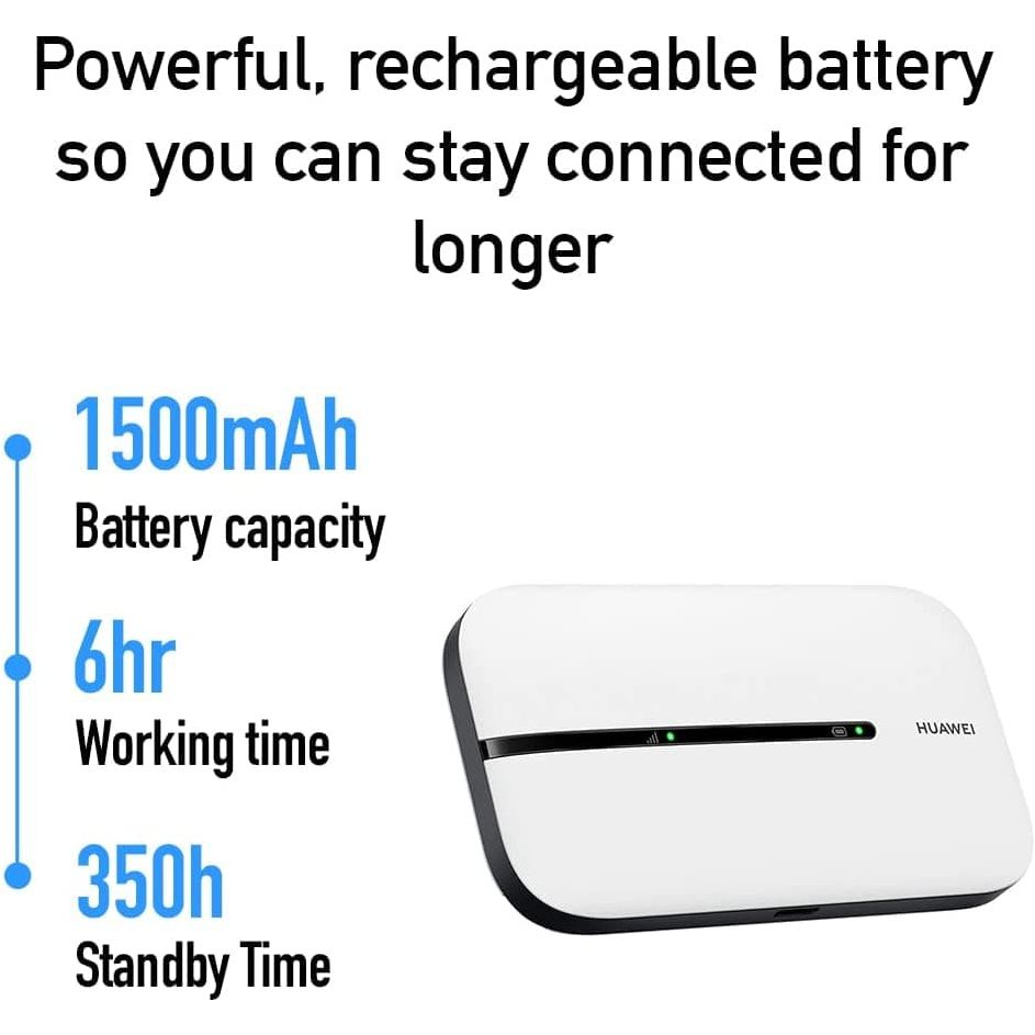 Huawei,HUAWEI Velocità di Download: 150 Mbps Bianco, E5576-320 - Gadcet.com
