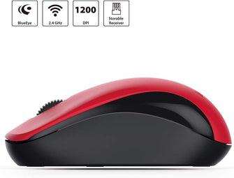 Buy Genius,Genius NX 7000 Wireless Mouse 1200 DPI; 2.4 GHz - Blue-Eye Sensor - Red - Gadcet.com | UK | London | Scotland | Wales| Ireland | Near Me | Cheap | Pay In 3 | Mice & Trackballs