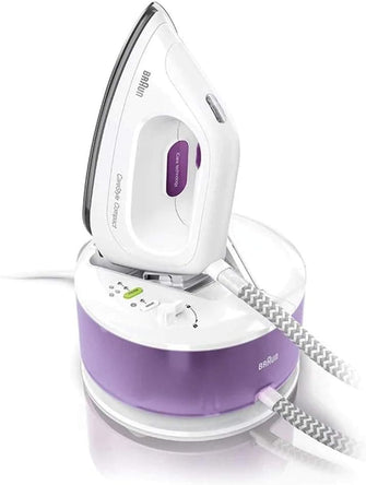 Buy Braun,BRAUN CareStyle Compact IS 2044 Ironing Center - 2200 W - 1.3L Water Tank Capacity - Curved 3D Sole White & Violet - Gadcet UK | UK | London | Scotland | Wales| Near Me | Cheap | Pay In 3 | Electronics