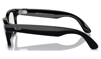 Buy Meta,Ray-Ban Meta Wayfarer Smart Glasses – RW4006, Shiny Black with Clear Lenses - Gadcet UK | UK | London | Scotland | Wales| Near Me | Cheap | Pay In 3 | Eyeglasses