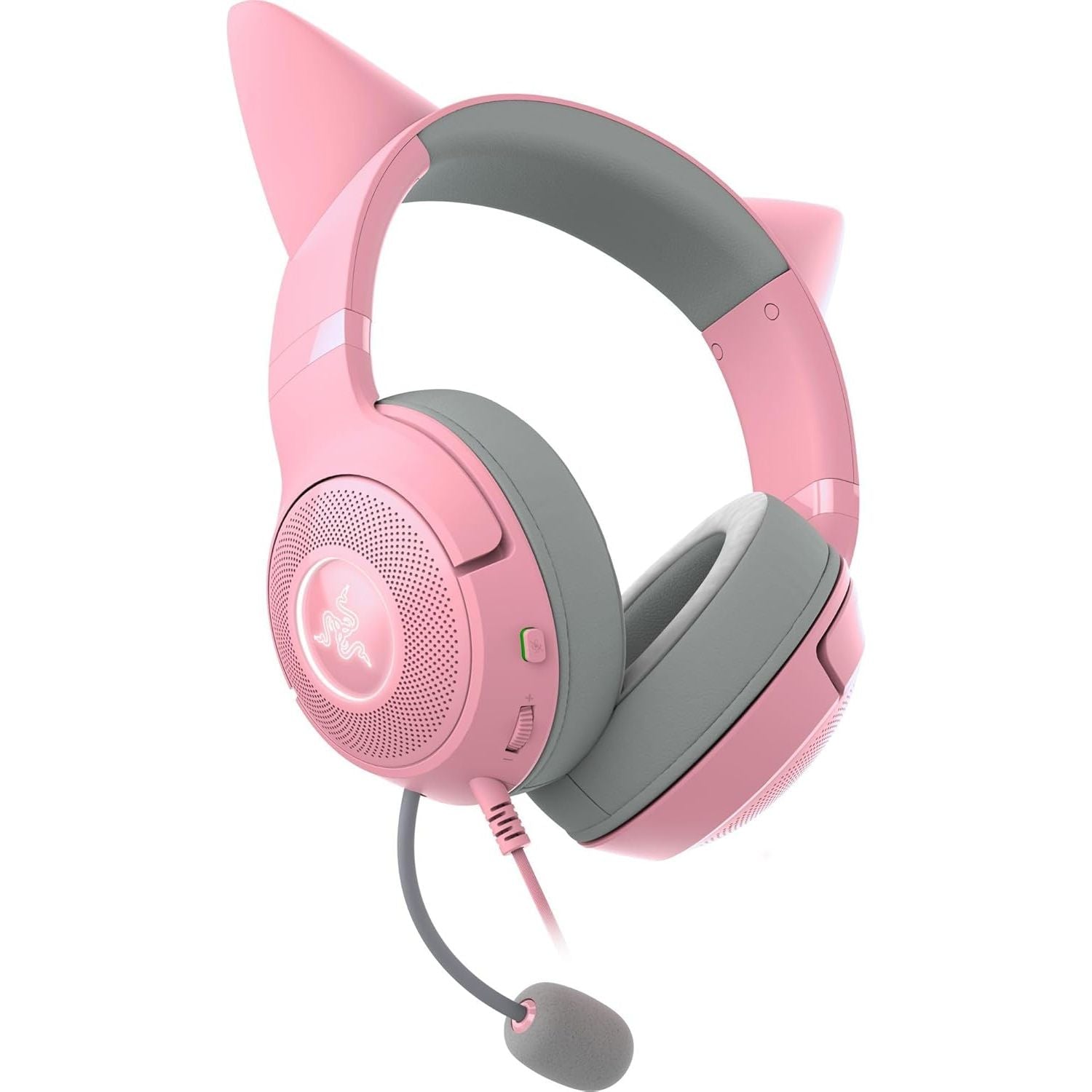 Buy RAZER,Razer Kraken Kitty V2 Wired RGB Headset – Stream Reactive Lighting, HyperClear Mic, TriForce 40mm Drivers, 7.1 Surround, Quartz Pink - Gadcet UK | UK | London | Scotland | Wales| Near Me | Cheap | Pay In 3 | Headsets