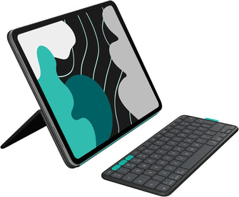 Logitech Flip Folio Keyboard Case – iPad Pro 13" (M4) & iPad Air 13" (M2/M3), Bluetooth, UK Layout, Graphite
