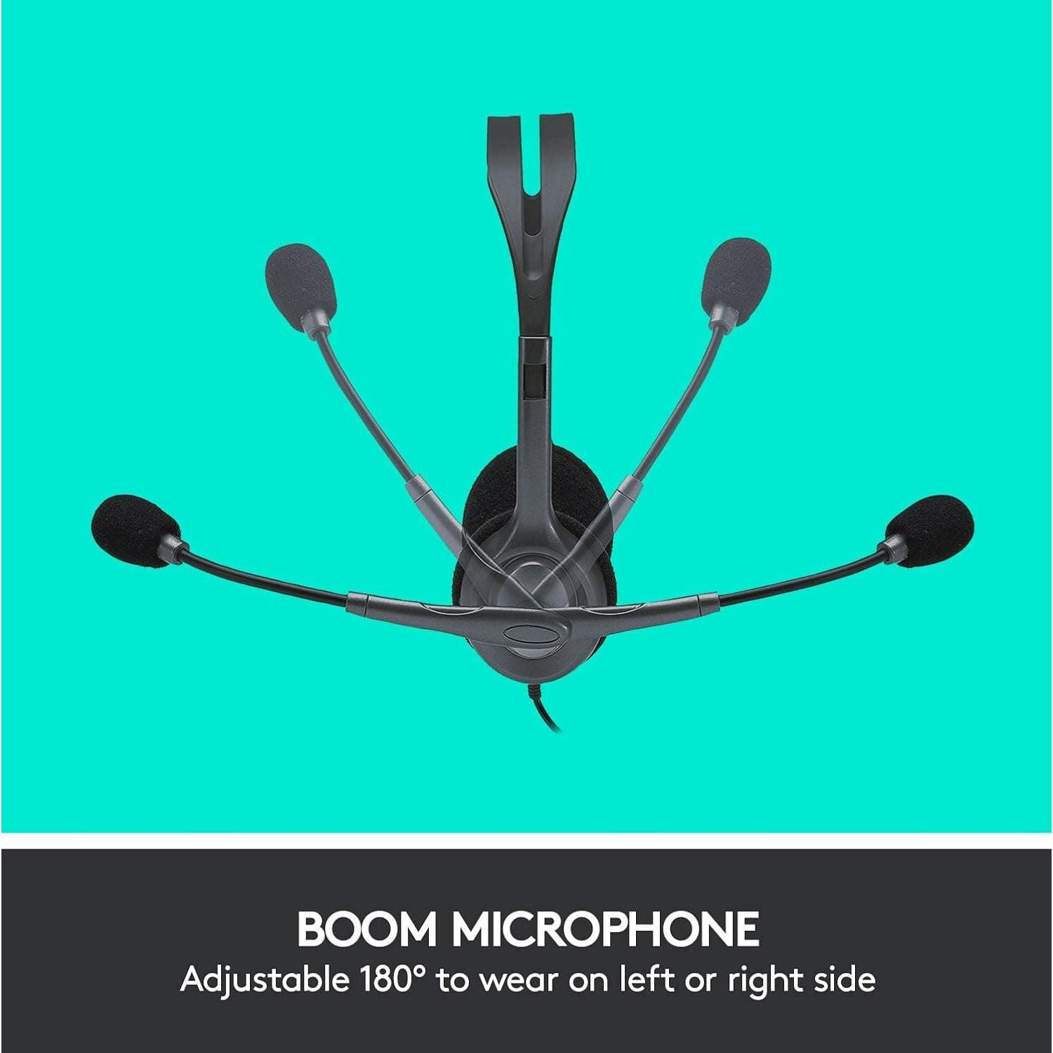 Buy Logitech,Logitech H111 Wired Headset, Stereo Headphones with Noise-Cancelling Microphone, 3.5 mm Audio Jack, PC/Mac/Laptop/Smartphone/Tablet - Black - Gadcet UK | UK | London | Scotland | Wales| Ireland | Near Me | Cheap | Pay In 3 | Headphones & Headsets