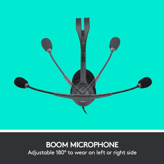 Buy Logitech,Logitech H111 Wired Headset, Stereo Headphones with Noise-Cancelling Microphone, 3.5 mm Audio Jack, PC/Mac/Laptop/Smartphone/Tablet - Black - Gadcet UK | UK | London | Scotland | Wales| Ireland | Near Me | Cheap | Pay In 3 | Headphones & Headsets