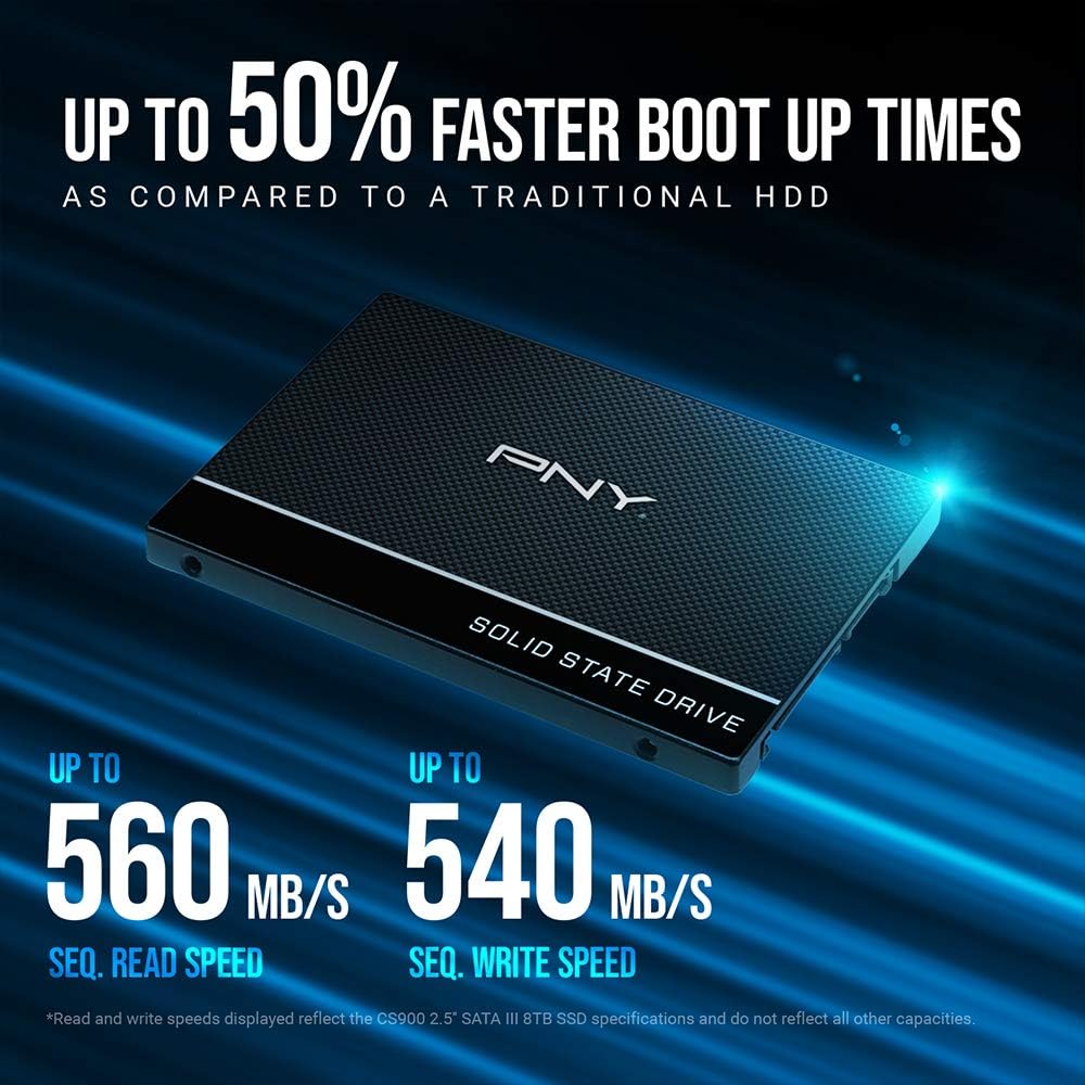 Buy PNY,PNY CS900 250GB 2.5" SATA III Internal SSD – Up to 535MB/s Read - Gadcet UK | UK | London | Scotland | Wales| Near Me | Cheap | Pay In 3 | Solid State Drive