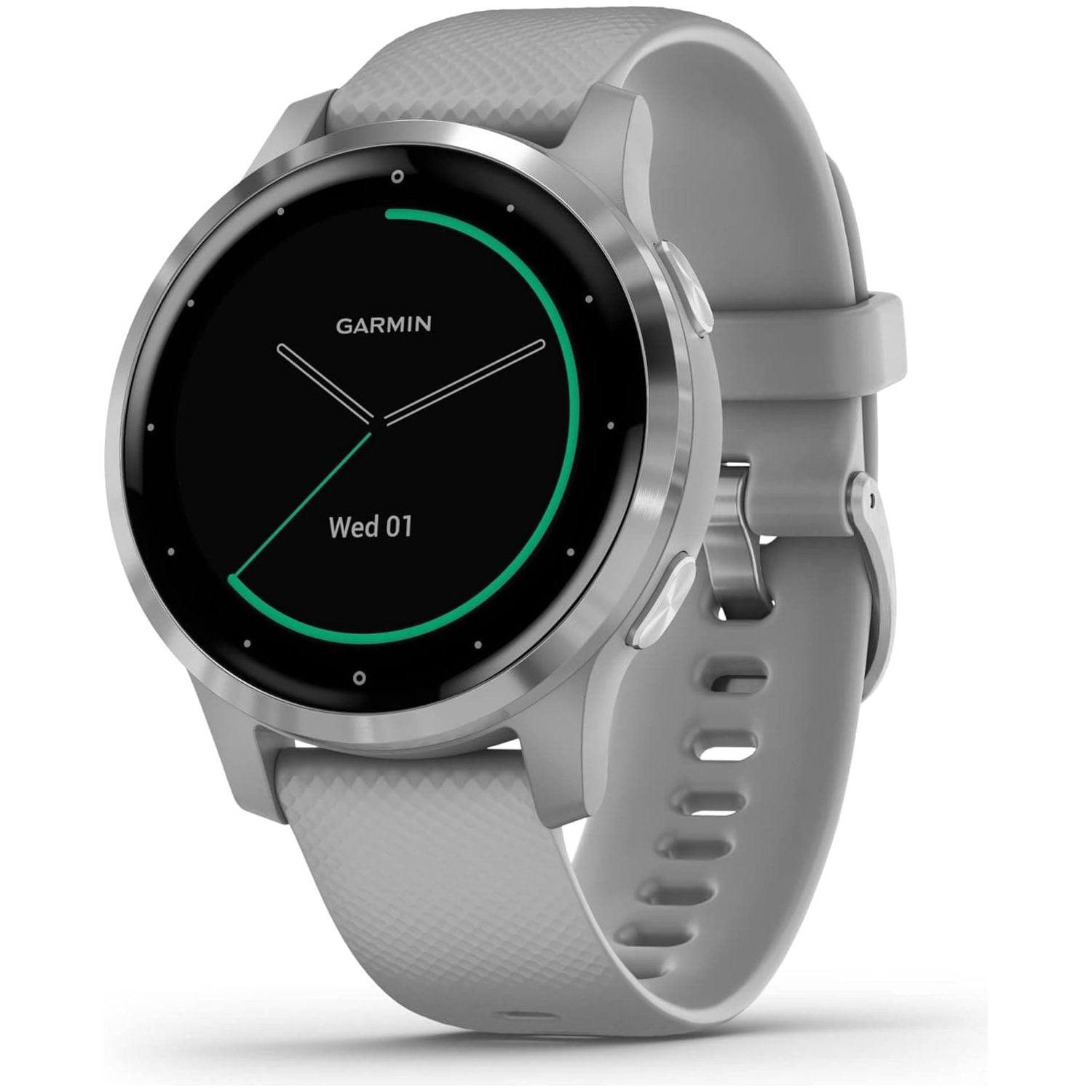 Buy Garmin,Garmin Vívoactive 4S, Smaller-Sized GPS Smartwatch, Features Music, Body Energy Monitoring, Animated Workouts, Pulse Ox Sensors and More, Powder Gray/Silver - Gadcet UK | UK | London | Scotland | Wales| Ireland | Near Me | Cheap | Pay In 3 | Watches