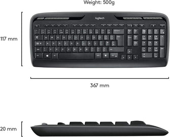 Buy Logitech,Logitech MK330 Wireless Keyboard and Mouse Combo for Windows - QWERTY UK Layout - Black - Gadcet UK | UK | London | Scotland | Wales| Ireland | Near Me | Cheap | Pay In 3 | Keyboard & Mouse