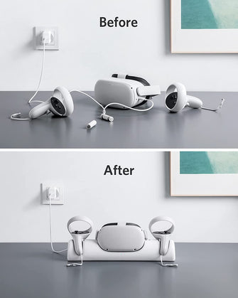 Buy Anker,Anker Charging Dock for Oculus Quest 2, USB-C Charger and Cable - Gadcet.com | UK | London | Scotland | Wales| Ireland | Near Me | Cheap | Pay In 3 | Power Adapters & Chargers
