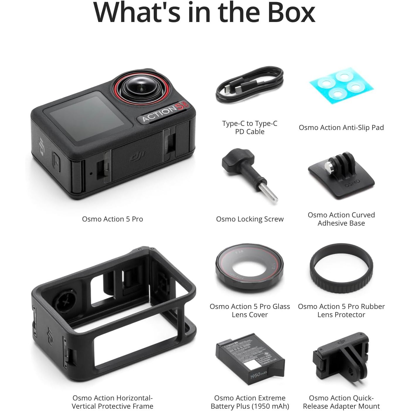 DJI Osmo Action 5 Pro Standard Combo 4K Action Camera – 1/1.3" Sensor, 4K/120fps, Dual OLED, 20m Waterproof, 4-Hour Battery