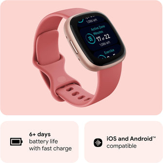 Buy Fitbit,Fitbit Versa 4 Smart Watch - Pink Sand / Copper Rose - Gadcet UK | UK | London | Scotland | Wales| Near Me | Cheap | Pay In 3 | Smartwatch