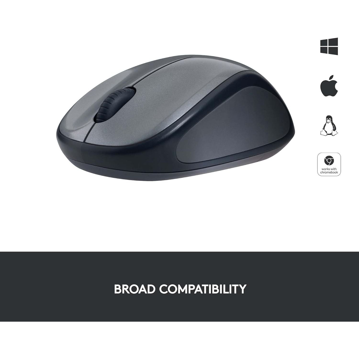 Buy Logitech,Logitech M235 Wireless Mouse, 2.4 GHz with USB Receiver, 1000 DPI Optical Tracking, 12 Month Battery, Compatible with PC, Mac, Laptop, Chromebook - Grey - Gadcet UK | UK | London | Scotland | Wales| Near Me | Cheap | Pay In 3 | Mice & Trackballs