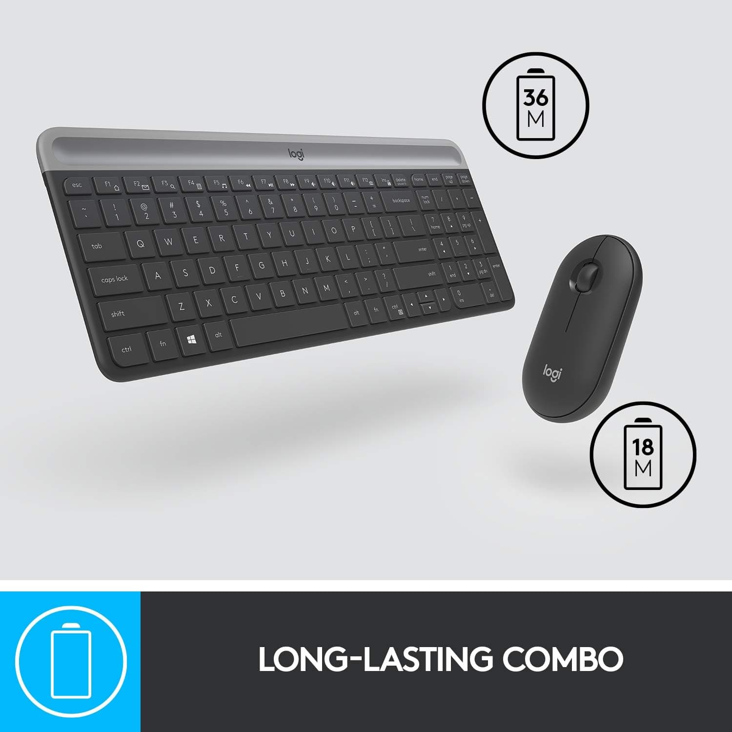 Buy Logitech,Logitech MK470 Slim Wireless Keyboard & Mouse Combo for Windows - Gadcet UK | UK | London | Scotland | Wales| Ireland | Near Me | Cheap | Pay In 3 | Keyboard & Mouse