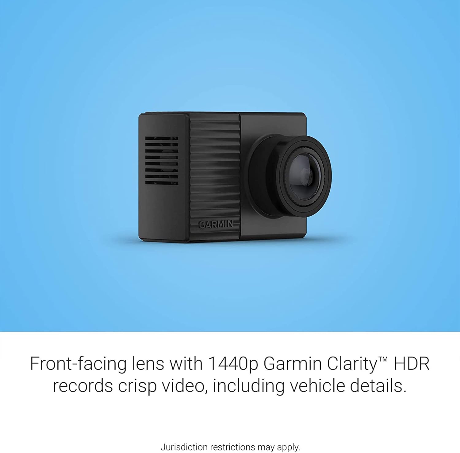Garmin Dash Cam Tandem Dual-Lens Dash Camera – 1440p HDR Front, 720p NightGlo Interior, Dual 180° View, GPS, Voice Control & 16GB microSD – Black