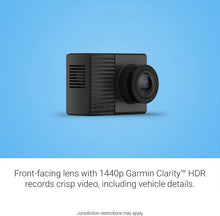 Garmin Dash Cam Tandem Dual-Lens Dash Camera – 1440p HDR Front, 720p NightGlo Interior, Dual 180° View, GPS, Voice Control & 16GB microSD – Black