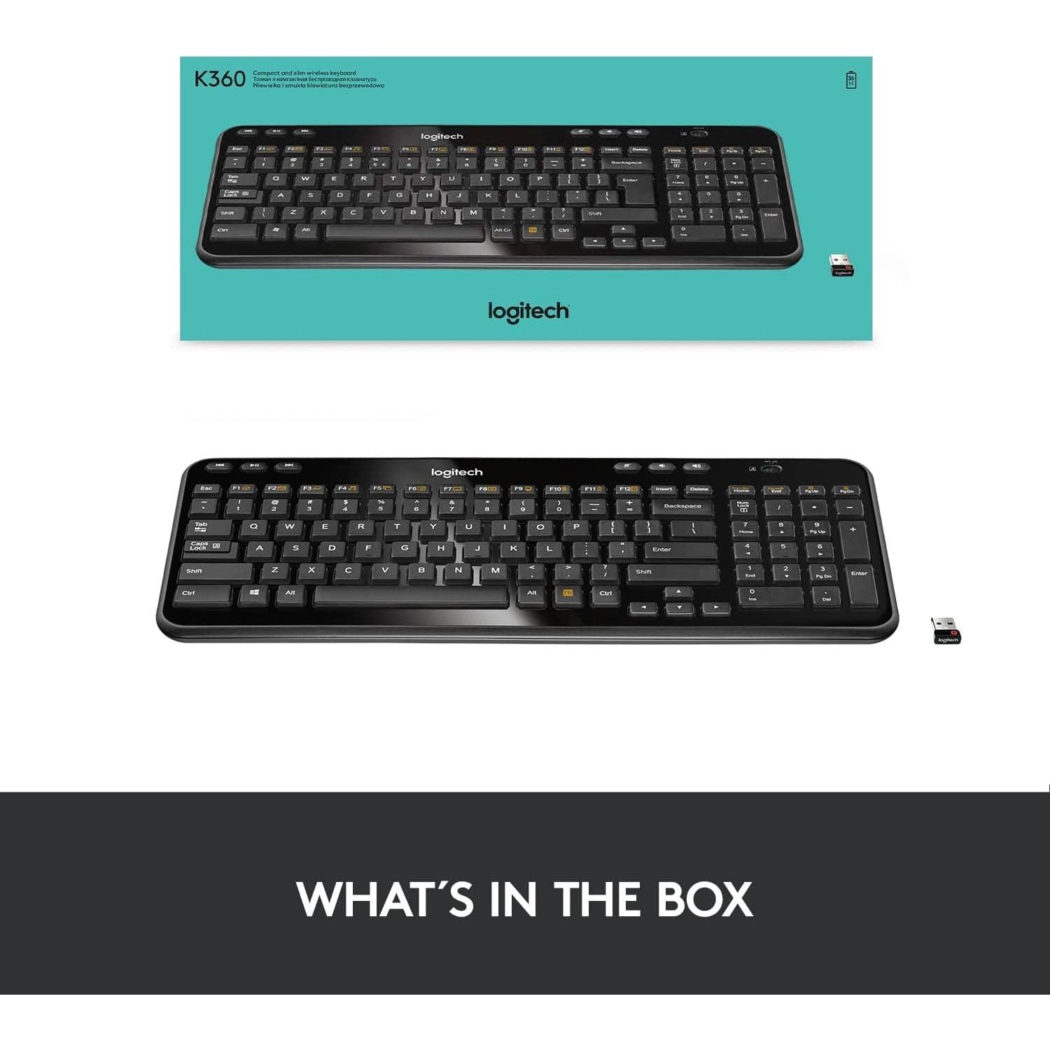 Buy Logitech,Logitech K360 Compact Wireless Keyboard - Black - Gadcet UK | UK | London | Scotland | Wales| Ireland | Near Me | Cheap | Pay In 3 | Keyboards