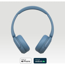 Sony WH-CH520 Wireless Bluetooth On-Ear Headphones - 50 Hours Battery, Quick Charge - Blue - 2