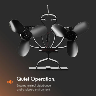 Buy VonHaus,VonHaus Stove Fan – Double Log Burner Fan with 6 Blades, Heat Powered Fan for Wood/Log Burners, Fireplaces, Stove Heaters – Silent Operation, Eco Friendly Circulation, Self Powered - Gadcet UK | UK | London | Scotland | Wales| Near Me | Cheap | Pay In 3 | Home & Garden