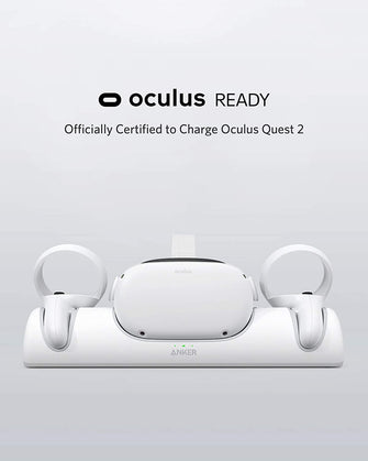 Buy Anker,Anker Charging Dock for Oculus Quest 2, USB-C Charger and Cable - Gadcet.com | UK | London | Scotland | Wales| Ireland | Near Me | Cheap | Pay In 3 | Power Adapters & Chargers