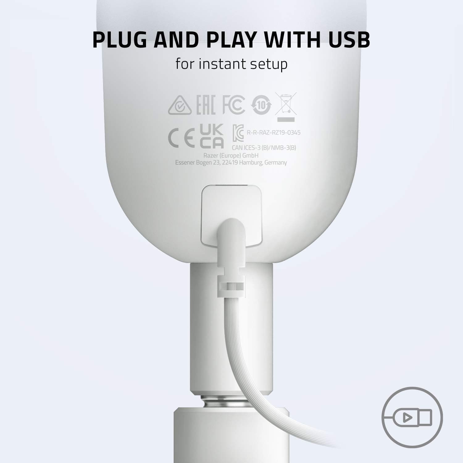 Buy Razer,Razer Seiren Mini USB Streaming Microphone: Precise Supercardioid Pickup Pattern - Professional Recording Quality - Ultra-Compact Build - Heavy-Duty Tilting Stand - Shock Resistant - Mercury White - Gadcet UK | UK | London | Scotland | Wales| Ireland | Near Me | Cheap | Pay In 3 | Microphones
