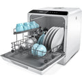 Buy Hermitlux,Hermitlux Mini Countertop Dishwasher 4 Place Settings, 5L Tank, 6 Programs, Touch Control, Baby Care & Fruit Wash - White - Gadcet UK | UK | London | Scotland | Wales| Near Me | Cheap | Pay In 3 | Kitchen Tools & Utensils