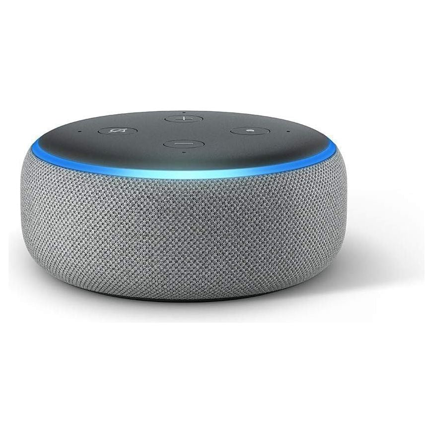 Buy Amazon,Amazon Echo Dot (3rd Generation) Smart Speaker - Heather Gray - Gadcet UK | UK | London | Scotland | Wales| Near Me | Cheap | Pay In 3 | Speakers