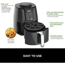 Buy Ninja,Ninja Air Fryer 3.8L - 4-in-1, No Oil, Air Fry, Roast, Reheat, Dehydrate, Digital, Non-Stick, Dishwasher Safe, 2-4 Portions, Grey & Black - AF100UK - Gadcet UK | UK | London | Scotland | Wales| Near Me | Cheap | Pay In 3 | Air Fryer & Grill