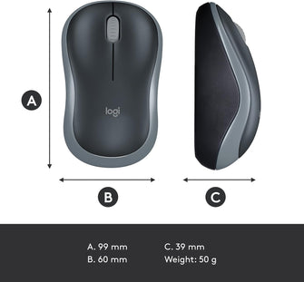 Buy Logitech,Logitech M185 Wireless Mouse - Grey - Gadcet UK | UK | London | Scotland | Wales| Ireland | Near Me | Cheap | Pay In 3 | Mouse Pads