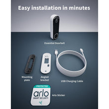 Buy Arlo,Arlo Wireless HD Video Doorbell – Outdoor WiFi Security Camera, Motion Sensor, Night Vision, 6-Month Battery Life, Free Arlo Secure Trial, White - Gadcet UK | UK | London | Scotland | Wales| Near Me | Cheap | Pay In 3 | Intercoms