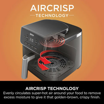 Ninja Air Fryer Pro 4.7L (AF140UK)  4-in-1, Single Drawer, Digital, 2000W, Black