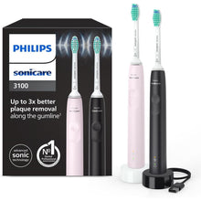 Buy PHILIPS,Philips Sonicare 3100 Electric Toothbrush Dual Pack (HX3675/15) – Sugar Rose & Black - Gadcet UK | UK | London | Scotland | Wales| Near Me | Cheap | Pay In 3 | Electric Toothbrushes