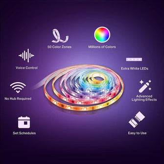 Buy Tapo,Tapo Smart LED Light Strip, 5m, Wi-Fi App Control RGBW Multicolour LED Strip, PU Coating, Works with Alexa & Google Home & Apple HomeKit, Suitable for TV Kitchen DIY Decoration (Tapo L930-5) - Gadcet UK | UK | London | Scotland | Wales| Near Me | Cheap | Pay In 3 | Electronics