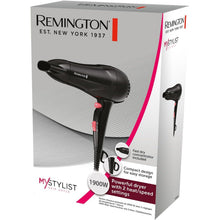 Buy Remington,Remington Hair Dryer [Compact Blow Dryer] My Stylist (Powerful 1900W Performance, 2 Heat/Speed Settings with Cool Shot, Fast Dry Concentrator, Ceramic Ionic Grille for Even Heat, Black/Pink) D2000 - Gadcet UK | UK | London | Scotland | Wales| Near Me | Cheap | Pay In 3 | Hair Dryers & Accessories