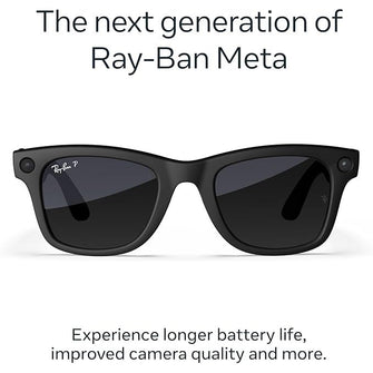 Ray-Ban Meta Wayfarer (Gen 2) – Matte Black Frame with Polarised Gradient Graphite Lenses (RW4012)