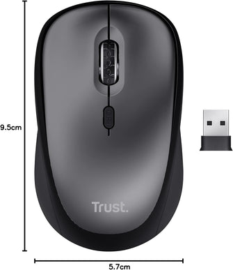 Trust Yvi+ Silent Wireless Mouse – Sustainable, Compact, and Quiet