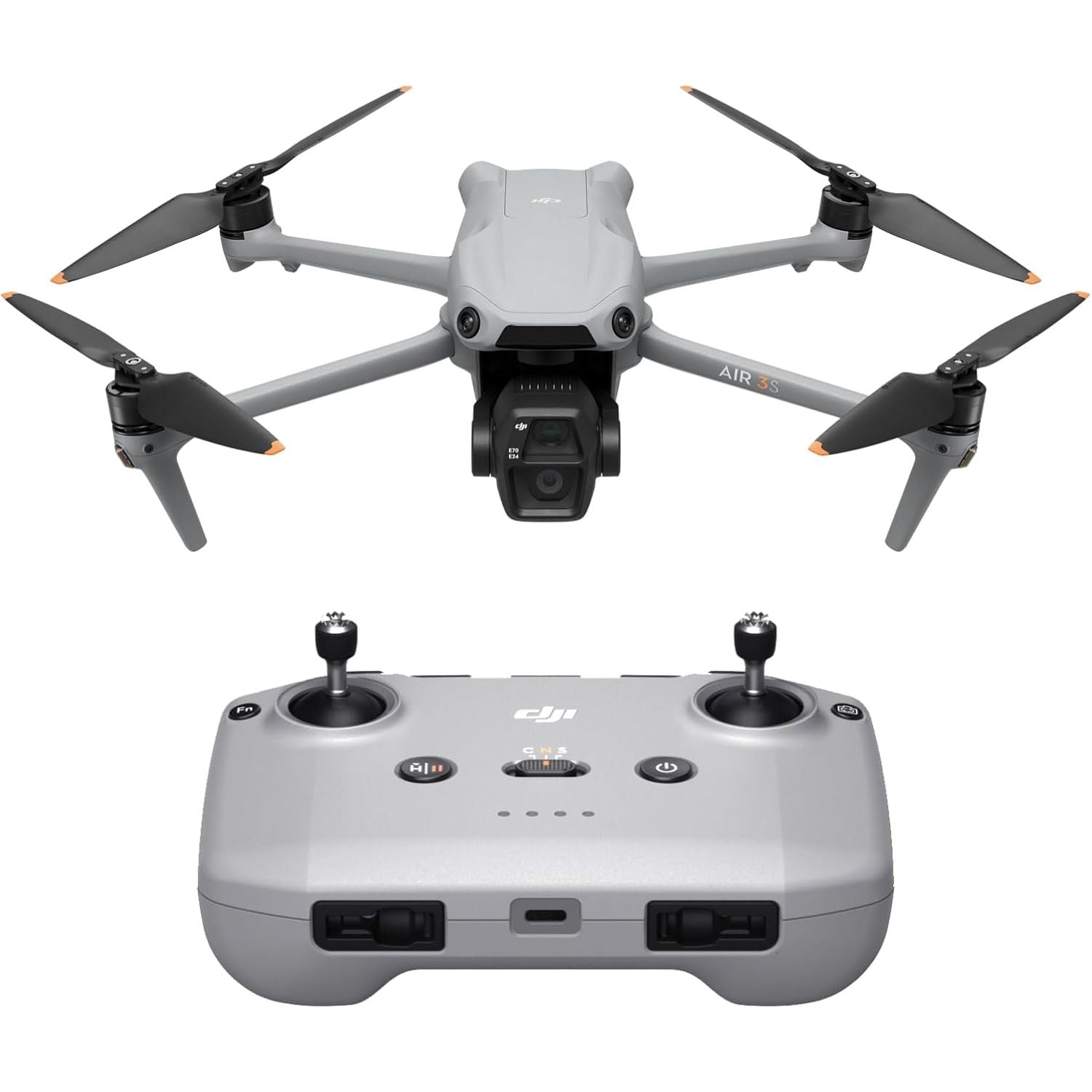 Buy DJI,DJI Air 3S (RC-N3) Drone - 4K Dual-Camera with 1" CMOS, 4K/60fps HDR Video, 14 Stops Dynamic Range, 45-Min Flight Time, 20km Transmission Range - Gadcet UK | UK | London | Scotland | Wales| Near Me | Cheap | Pay In 3 | Drone Video Cameras