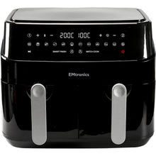 Buy EMtronics,EMtronics EMDAF9LD Dual Air Fryer Extra Large Family Size Double XL 9 Litre Digital with 12 Pre-Set Menus for Oil Free & Low Fat Healthy Cooking, 60-Minute Timer - Black - Gadcet UK | UK | London | Scotland | Wales| Ireland | Near Me | Cheap | Pay In 3 | Kitchen Appliances