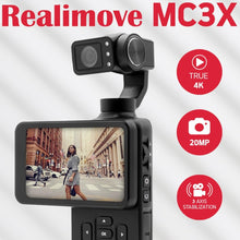 Buy AgfaPhoto,AgfaPhoto Realimove MC3X Gimbal Camera – 3-Axis 4K Ultra HD, 20 MP, Touchscreen Rotating Display – Black - Gadcet UK | UK | London | Scotland | Wales| Near Me | Cheap | Pay In 3 | Action Video Cameras