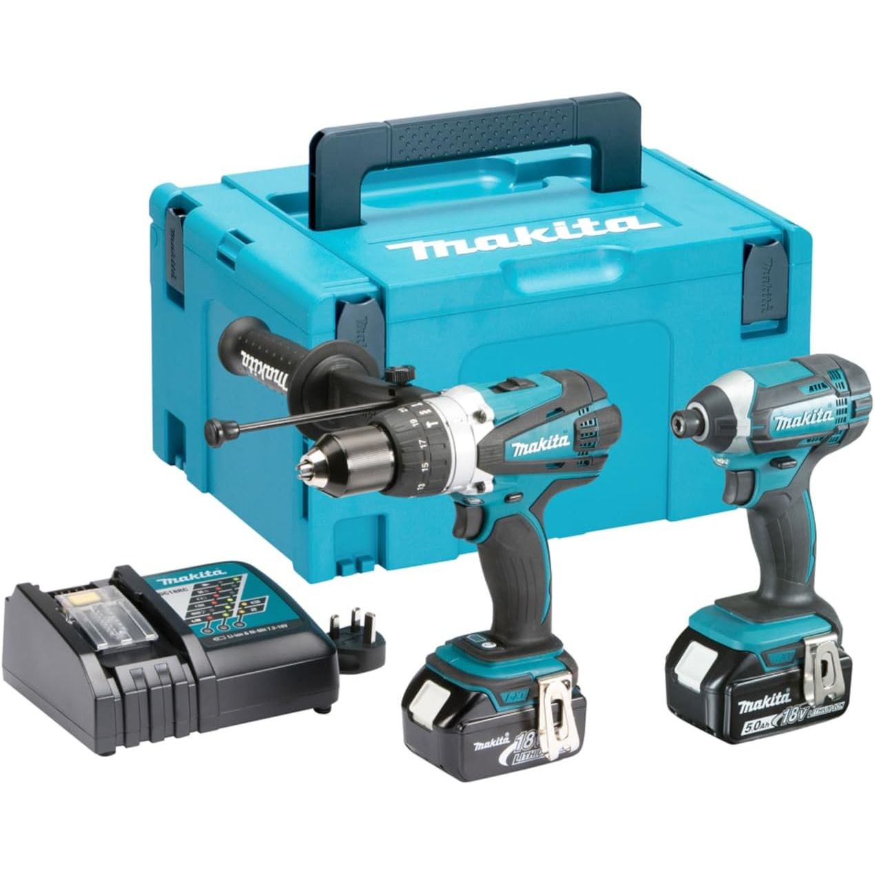 Buy Makita,Makita DLX2145TJ 18V LXT 2-Piece Combo Kit | DHP458 DTD152 2 x 5.0Ah - Gadcet UK | UK | London | Scotland | Wales| Near Me | Cheap | Pay In 3 | Power Tool Combo Sets
