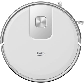 Buy Beko,Beko VRR60314VW Robot Vacuum Cleaner - White/Chrome, 150 Min Run Time, 2000 Pa Suction, 4 Cleaning Modes, Mophead & Water Tank, WiFi/Smartphone Compatible - Gadcet UK | UK | London | Scotland | Wales| Near Me | Cheap | Pay In 3 | Vacuums
