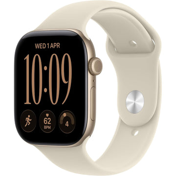 Apple Watch Series 12 GPS 46mm Light Gold Aluminium with Sand Sport Band S/M