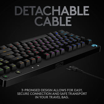 Buy Logitech,Logitech G PRO TKL Mechanical Gaming Keyboard - Design for esport Gaming, Detachable Micro USB Cable, QWERTY UK Layout - Black - Gadcet.com | UK | London | Scotland | Wales| Ireland | Near Me | Cheap | Pay In 3 | Keyboards