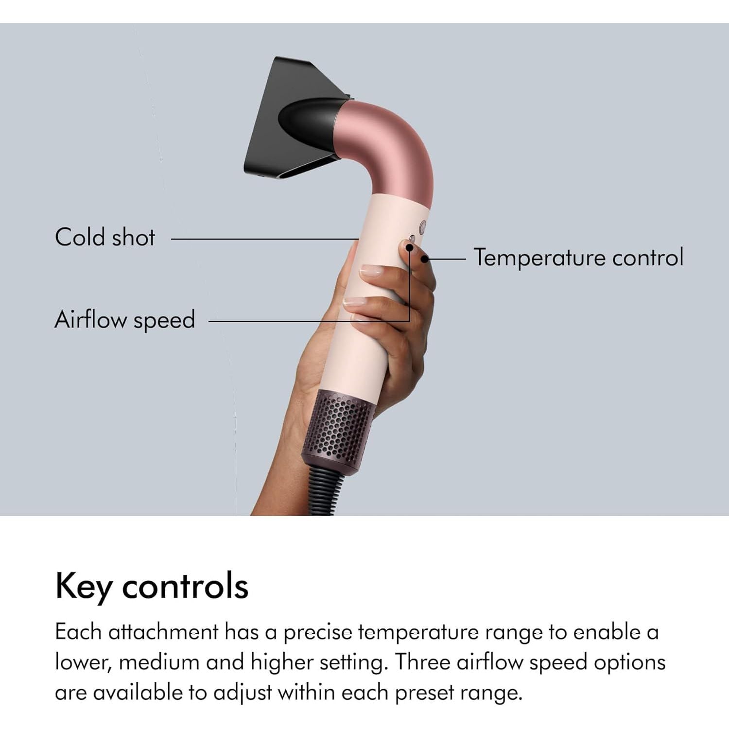 Dyson Supersonic r™ Hair Dryer : With Diffuser (Ceramic Pink/Rose Gold)