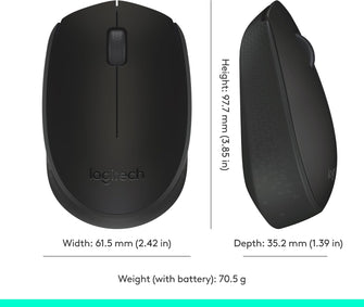 Buy Logitech,Logitech M171 Wireless Mouse – 2.4GHz with USB Receiver, Optical Tracking, 12-Month Battery, Ambidextrous Design – Black - Gadcet UK | UK | London | Scotland | Wales| Near Me | Cheap | Pay In 3 | Keyboard & Mouse
