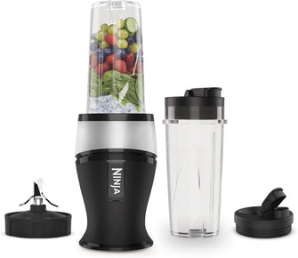 Buy NINJA,Ninja 700W Slim Blender & Smoothie Maker, 2x 470ml Cups with Spout Lids, Personal Blender, Crush Ice & Frozen Fruit, Silver - Gadcet UK | UK | London | Scotland | Wales| Near Me | Cheap | Pay In 3 | Food Blenders